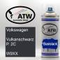 Preview: Volkswagen, Vulkanschwarz P. 2C, W9XX: 400ml Sprühdose, von ATW Autoteile West.